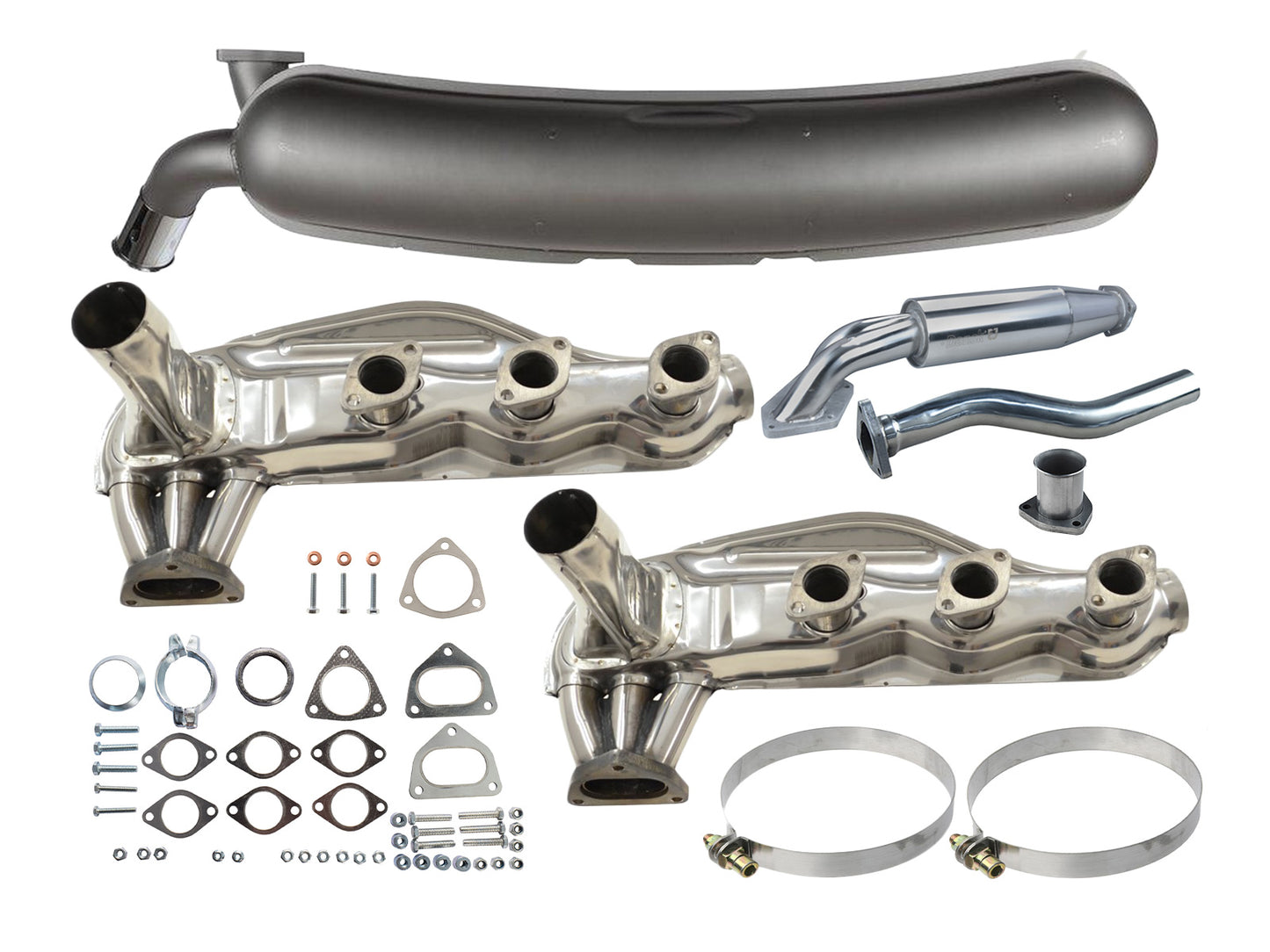 PORSCHE Exhaust kit for PORSCHE 911 2.7 3.0 SC stainless steel with pre-silencer 930.211.025.01
