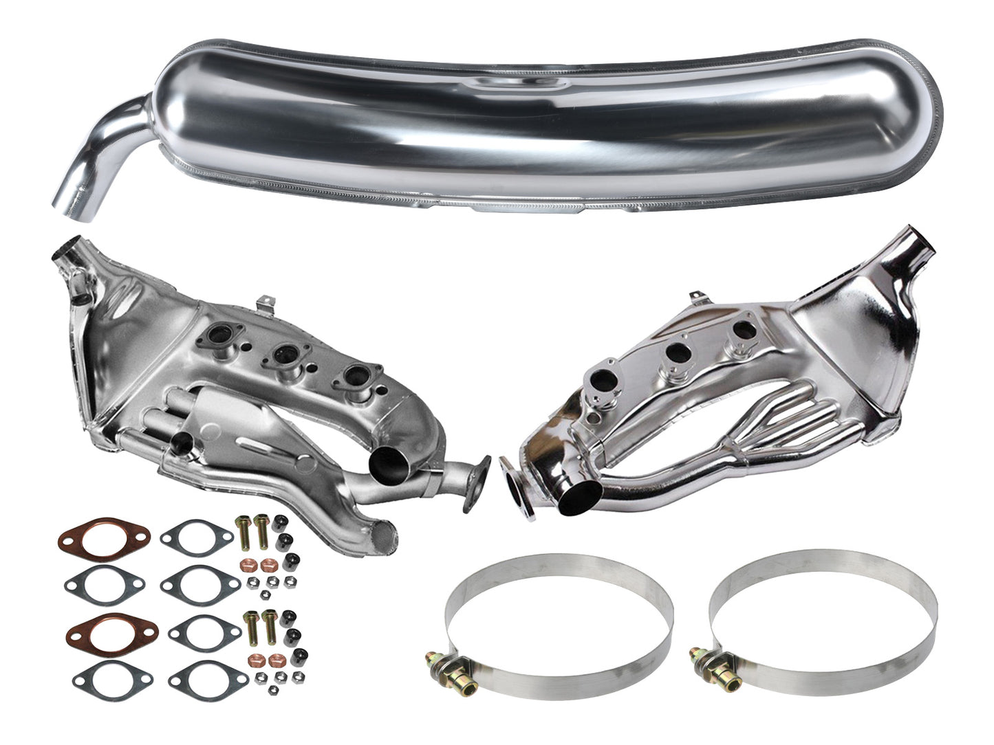 PORSCHE Exhaust set for PORSCHE 911 F/G 2.4 2.7 stainless steel MFI 911.211.021.60