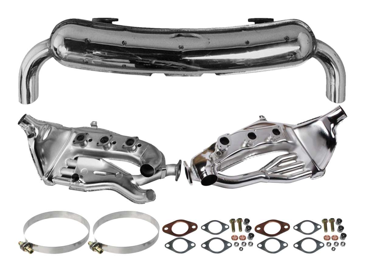 PORSCHE Exhaust set for PORSCHE 911 F/G 2.4 2.7 MFI stainless steel double pipe 999.230.333.02