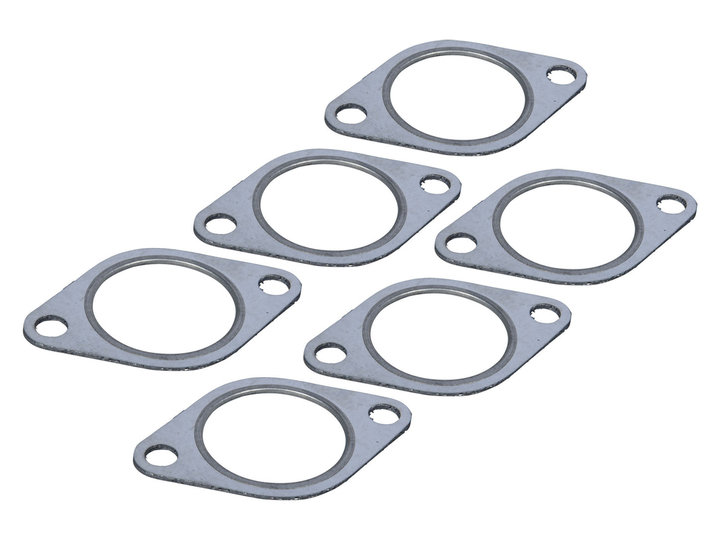PORSCHE 6x Gasket heat exchanger rear silencer for PORSCHE 911 F/G 2.0 - 2.7 SMALL 911.113.190.01