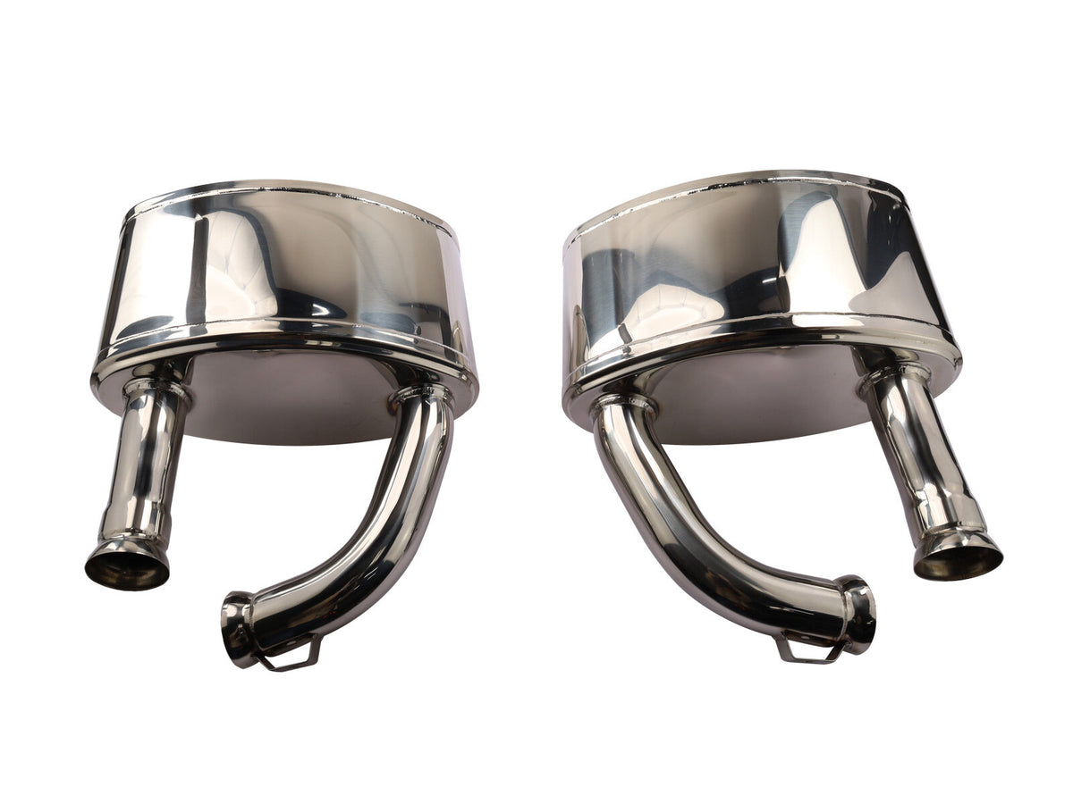 Porsche 993 1993-97 Stainless Steel Sport Rear Silencers Motorsport 99311199300 partworks