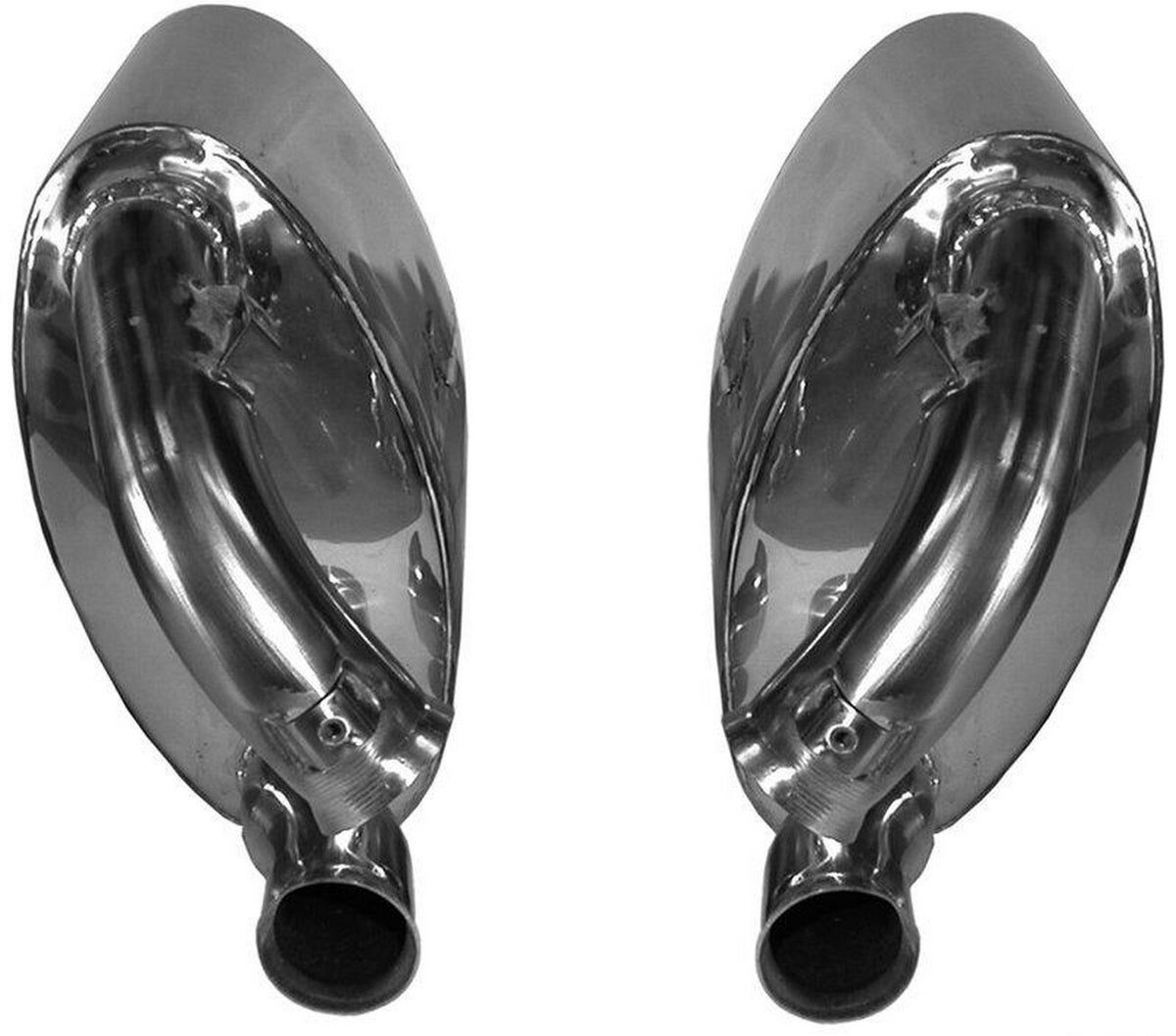 Porsche 993 1994-97 OE Version Stainless Steel Sport Rear Silencers 99311199300 JP Dansk