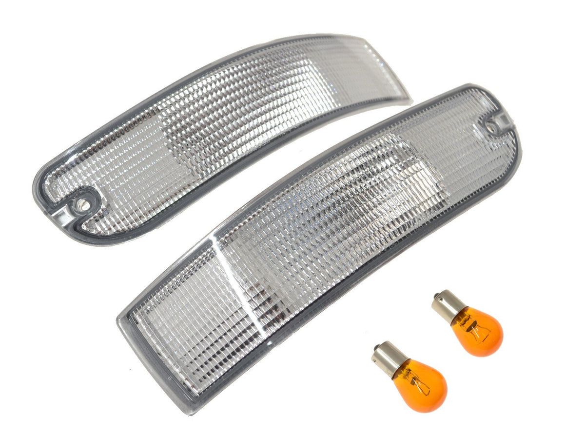 Porsche 993 1993-97 Clear Front Indicator Pair with Bulbs 99363106201 JP Dansk