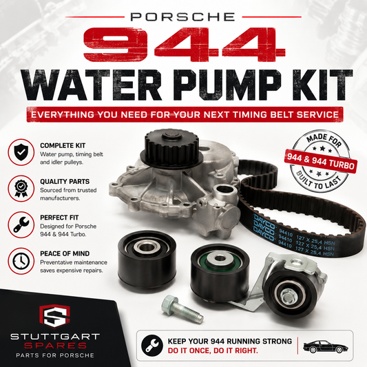 Porsche 944 &  944 Turbo Water Pump, Timing Belt & Idler Pulley Kit