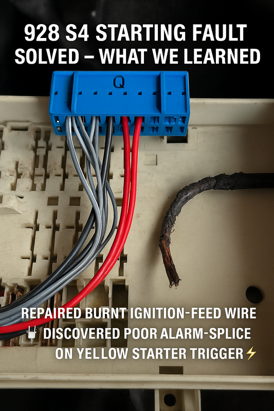 Tracking Down a 928 S4 Starting Fault — and Finding Decades of Hidden Wiring “Upgrades”