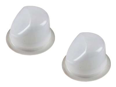 PORSCHE 2x trunk cap for PORSCHE 914 Targa roof lock holder WHITE L=R 914.559.227.10