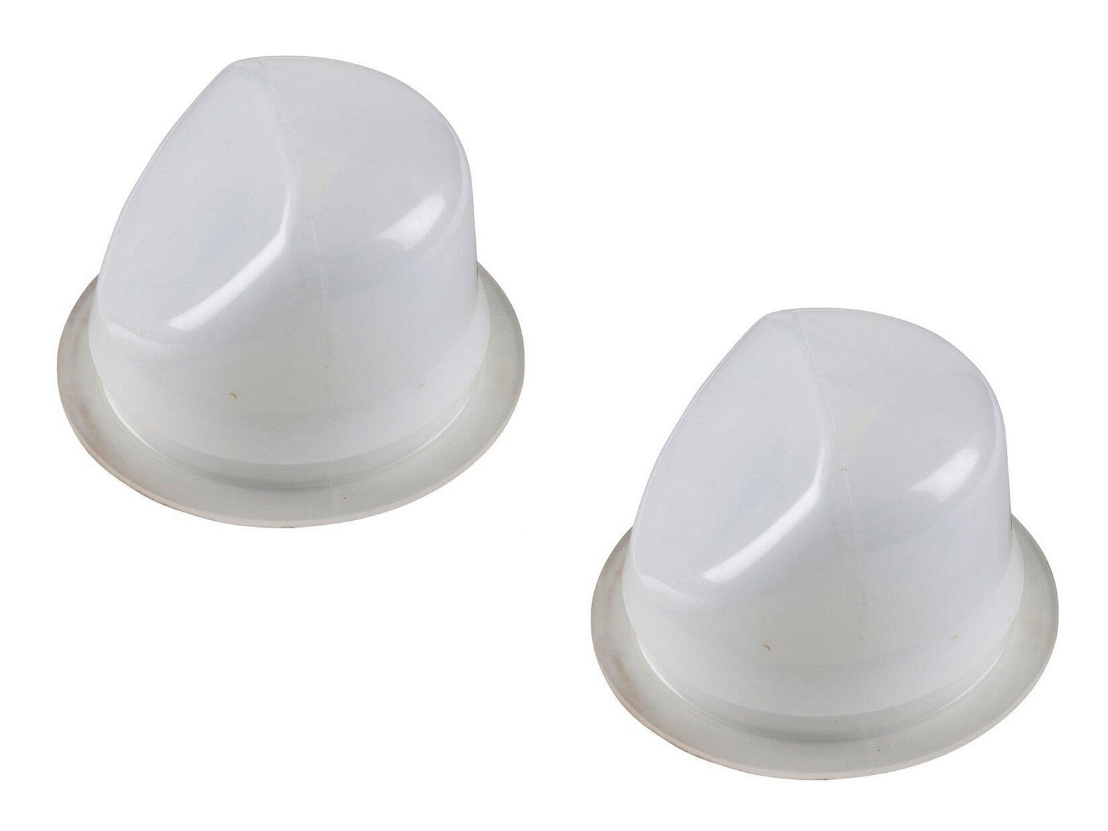 PORSCHE 2x trunk cap for PORSCHE 914 Targa roof lock holder WHITE L=R 914.559.227.10