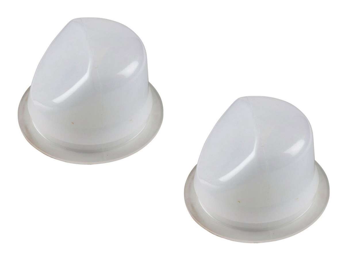 PORSCHE 2x trunk cap for PORSCHE 914 Targa roof lock holder WHITE L=R 914.559.227.10