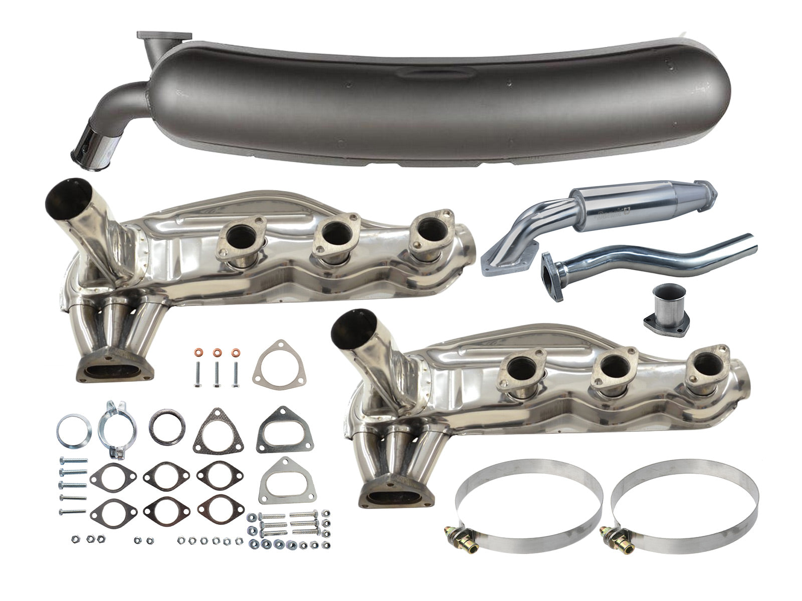 PORSCHE Exhaust kit for PORSCHE 911 2.7 3.0 SC stainless steel with pre-silencer 930.211.025.01