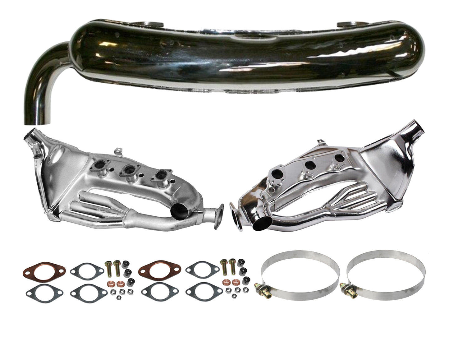 PORSCHE Exhaust set for PORSCHE 911 F/G 2.4 2.7 stainless steel 928.423.349.01