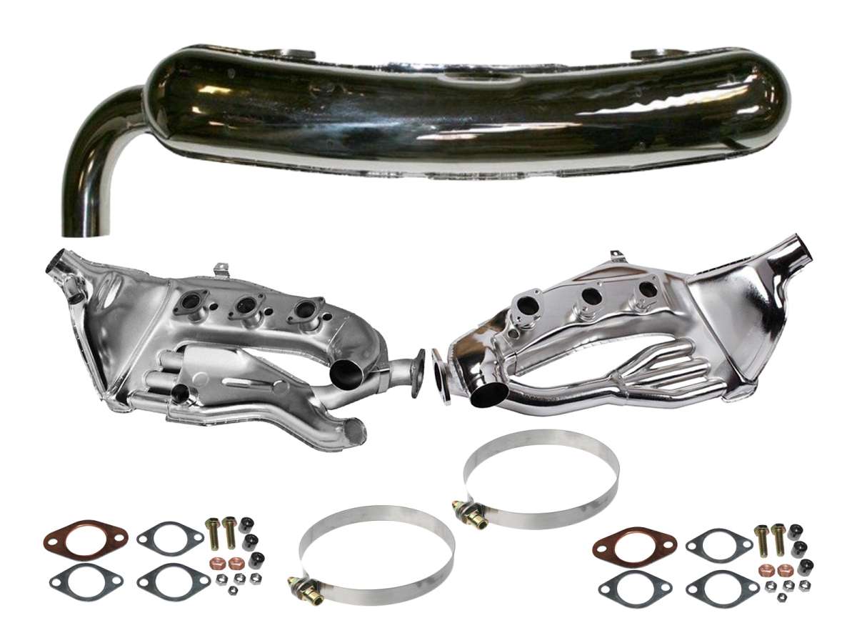 PORSCHE Exhaust set for PORSCHE 911 F/G 2.4 2.7 MFI stainless steel 911.628.114.03