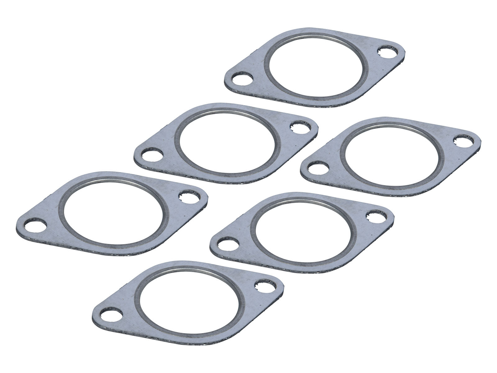 PORSCHE 6x Gasket heat exchanger rear silencer for PORSCHE 911 F/G 2.0 - 2.7 SMALL 911.113.190.01