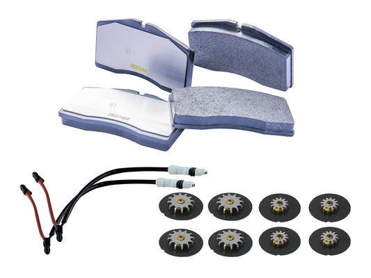 PORSCHE Brake pads + washers + damping plates for PORSCHE 928 GTS FRONT 993.351.949.03