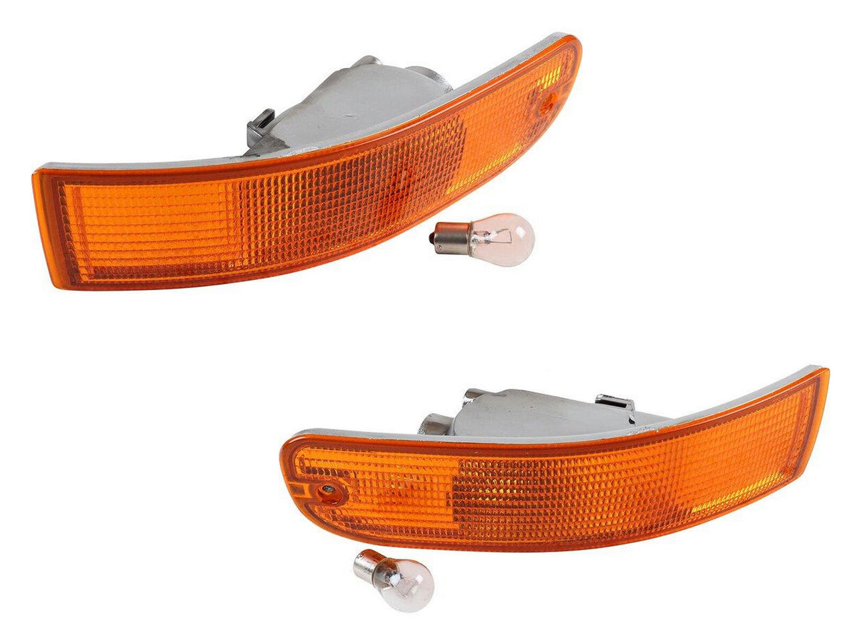 Porsche 993 1994-97 Orange Front Indicator Pair with Bulbs 99363106100 JP Dansk