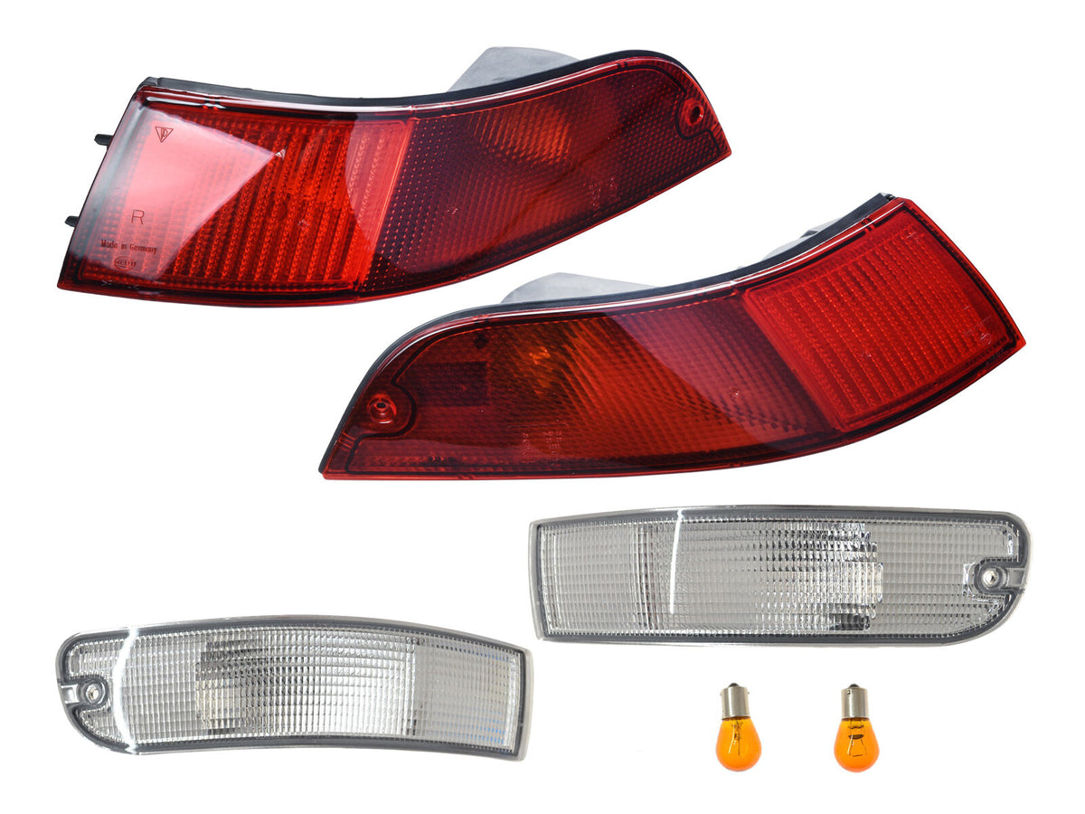 Porsche 993 1994-97 Red Rear Lamp and Clear Indicator Set 99363106201 partworks Markenset