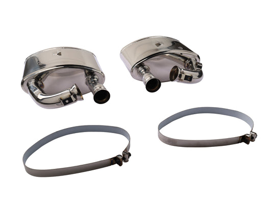 Porsche 993 1993-97 Stainless Steel Sport Rear Silencers Motorsport 99311199300 partworks