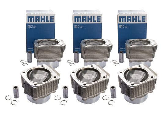 Porsche 993 1995-97 6x pistons + cylinders 99310391556 MAHLE