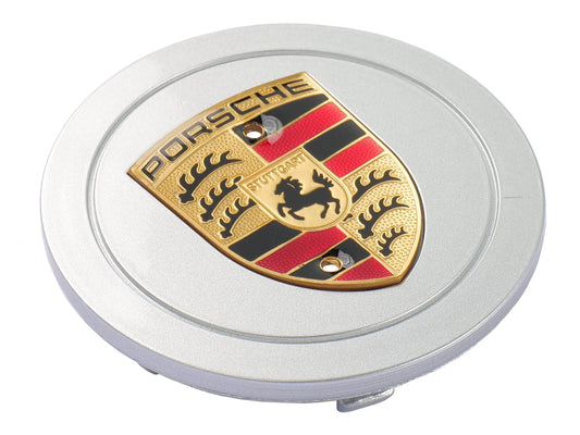Porsche 993 1994-97 Silver Wheel Centre Cap Coloured Crest 9933613030761M Porsche