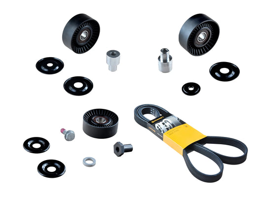 Porsche 986 Boxster 996, 997, 987 tip with A/c Air conditioning  97-04 Pulley, belt, tensioners, idlers & auxiliary drive belt Kit 99610211856