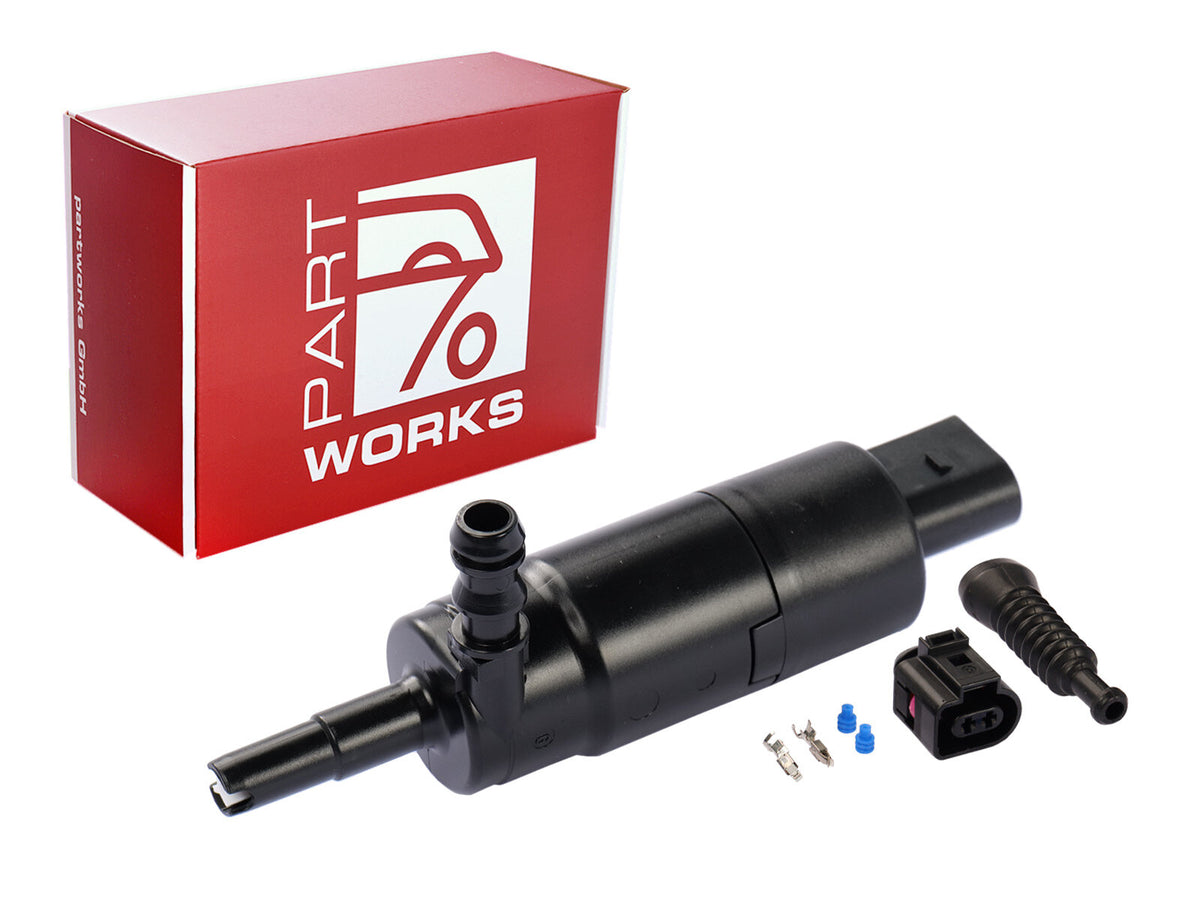 Porsche 993 1994-97 Headlight Washer Pump with Connector Kit 99362450200 partworks