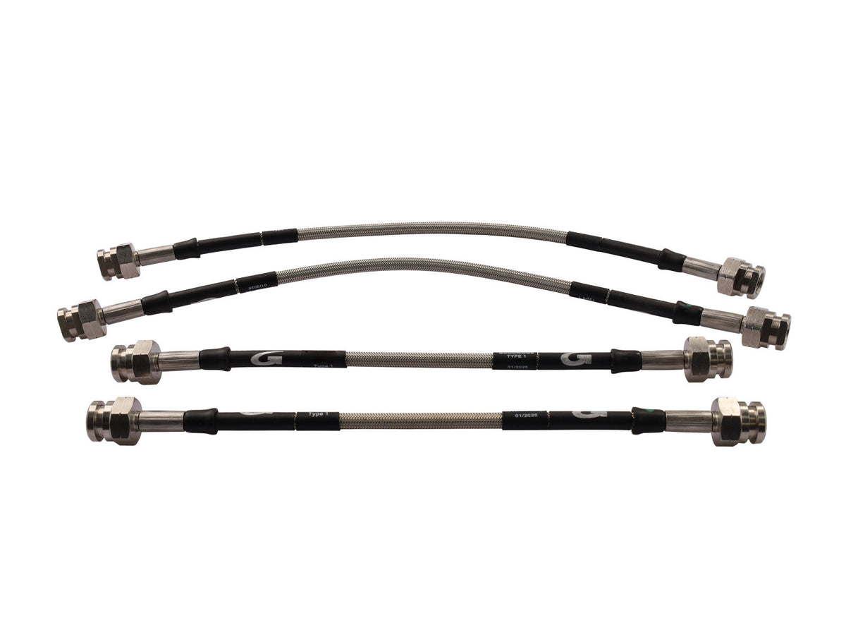 Porsche 993 1995-97 Stainless Steel Braided Brake Hose Set 99335513902 Goodridge