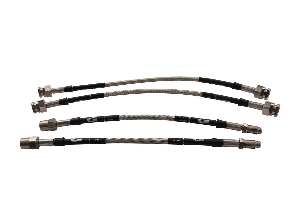 Porsche 993 1994 Stainless Steel Braided Brake Hose Set 99335513902 Goodridge