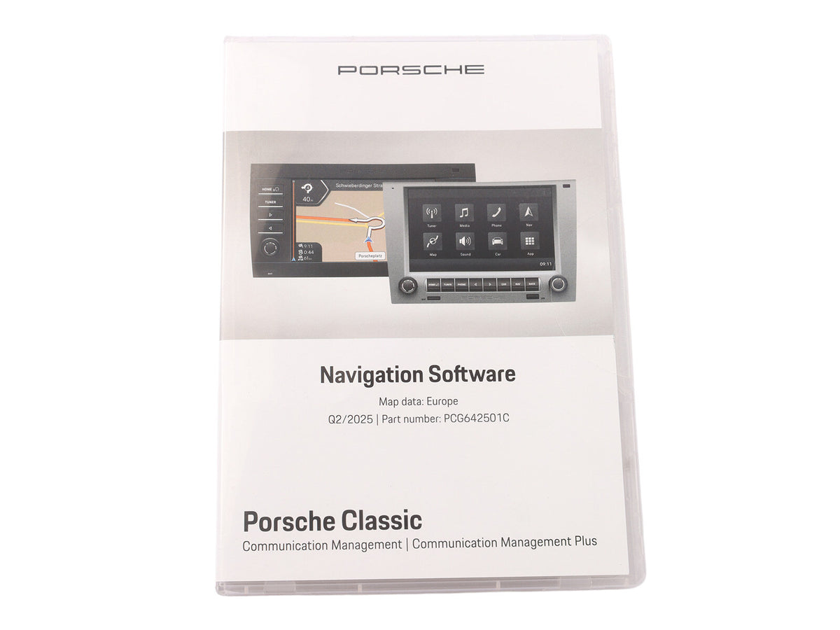Porsche 911 912 912E 914 924 928 944 964 968 993 996 997 Boxster Cayenne Cayman 1963-13 PCCM Europe Navigation SD Card PCG642501C Porsche