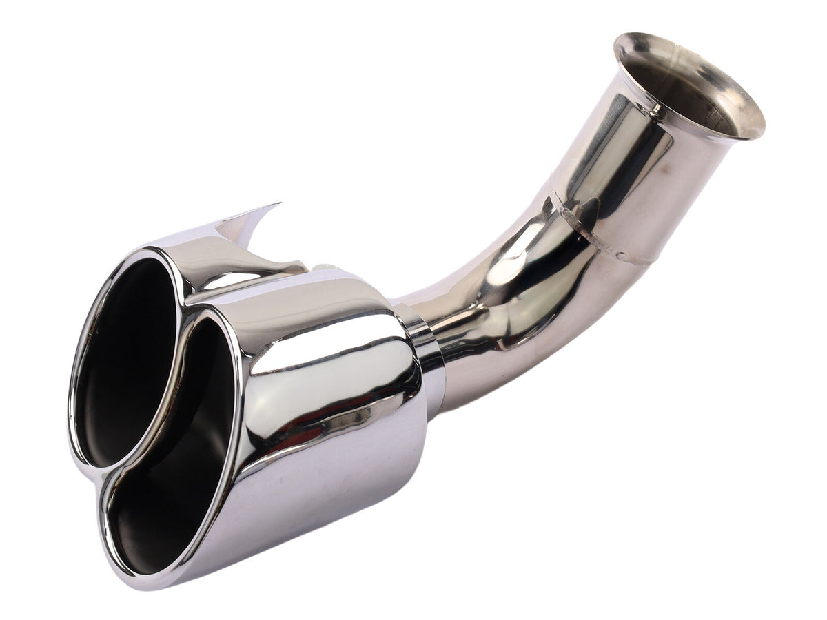 Porsche 996 2002-05 3.6 Carrera Turbo Look Stainless Steel Tailpipes Pair partworks