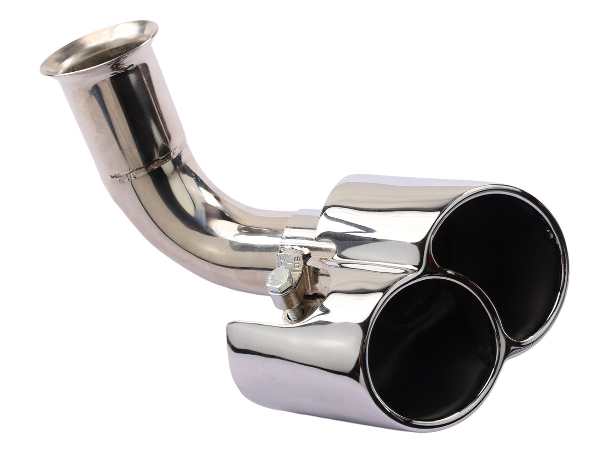 Porsche 996 2002-05 3.6 Carrera Turbo Look Stainless Steel Tailpipes Pair partworks