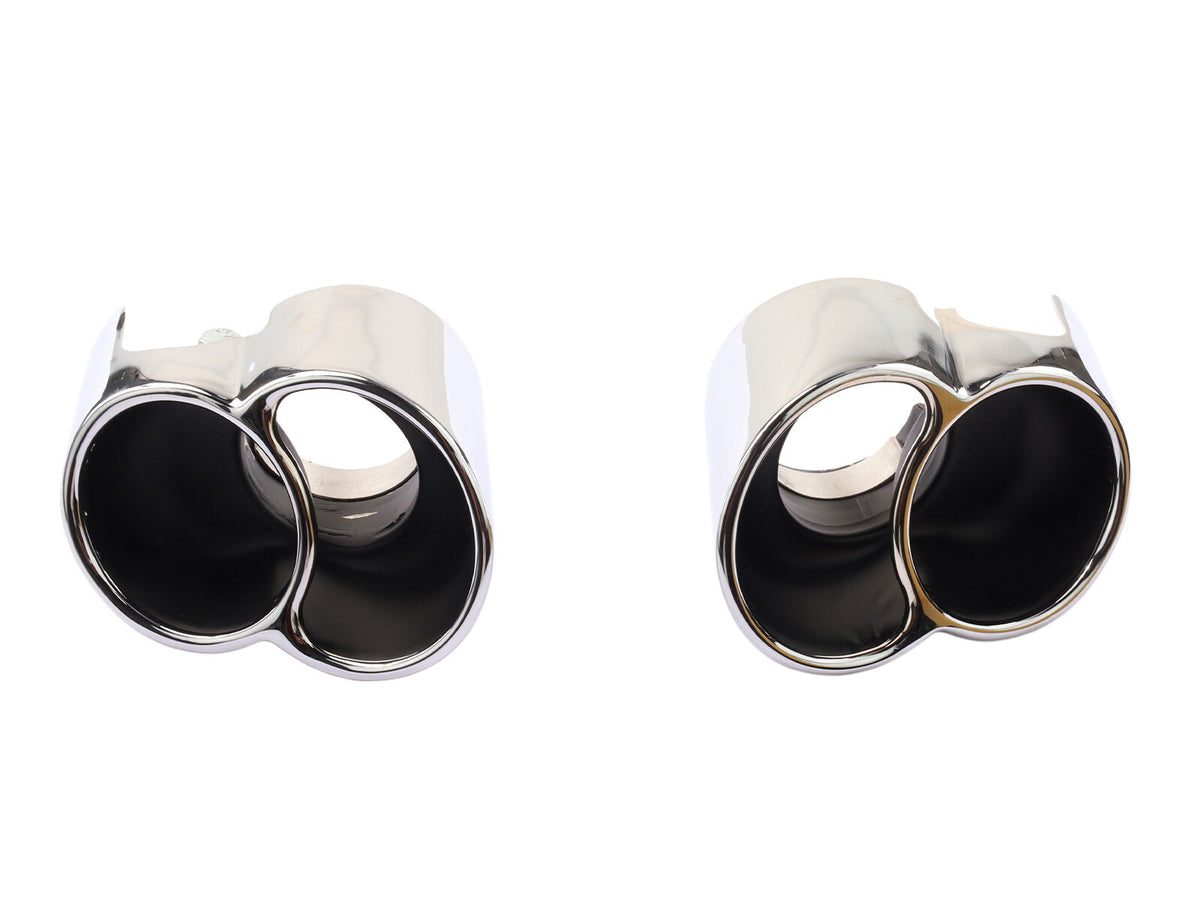 Porsche 996 2000-05 Turbo GT2 Sport Stainless Steel Tailpipes Pair 99611198201 partworks