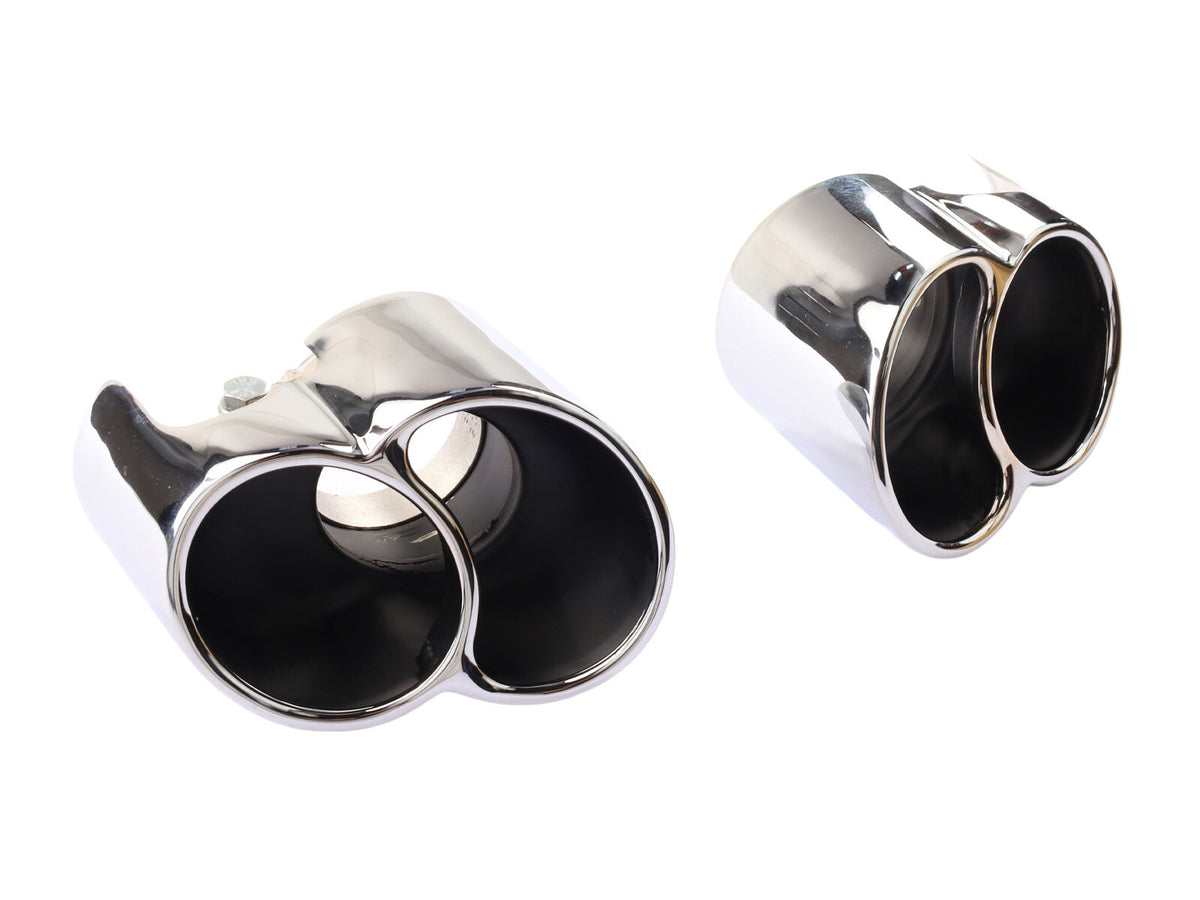 Porsche 996 2000-05 Turbo GT2 Sport Stainless Steel Tailpipes Pair 99611198201 partworks