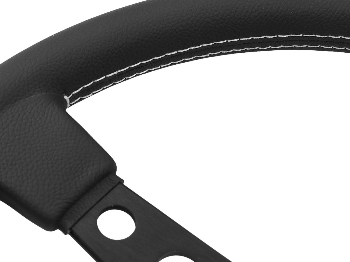 Porsche 911 912 912E 914 924 928 944 964 968 993 1963-97 Non-Airbag Prototipo Smooth Leather Black 370mm Steering Wheel MOMO