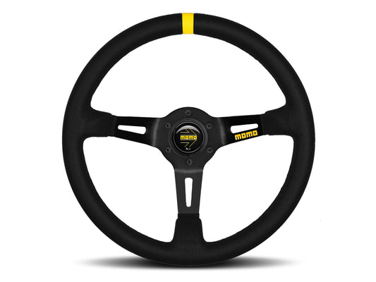 Porsche 911 912 912E 914 924 928 944 964 968 993 1963-97 Non-Airbag Mod 08 Suede Black 350mm Steering Wheel MOMO