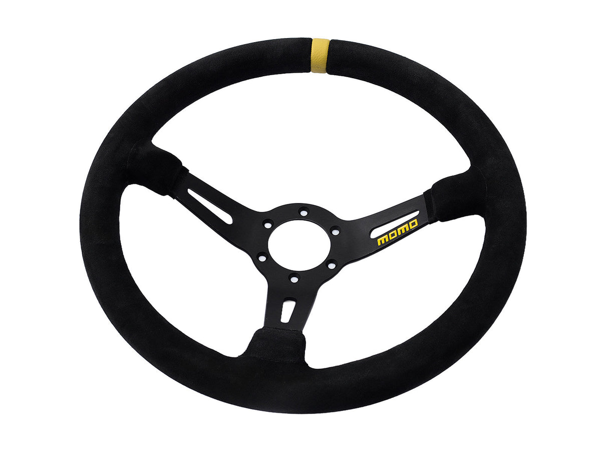 Porsche 911 912 912E 914 924 928 944 964 968 993 1963-97 Non-Airbag Mod 08 Suede Black 350mm Steering Wheel MOMO