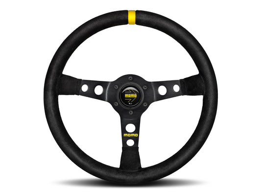 Porsche 911 912 912E 914 924 928 944 964 968 993 1963-97 Non-Airbag Mod 07 Suede Black 350mm Steering Wheel MOMO