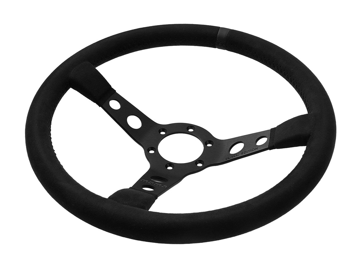 Porsche 911 912 912E 914 924 928 944 964 968 993 1963-97 Non-Airbag Mod 07 Black Edition 350mm Steering Wheel MOMO