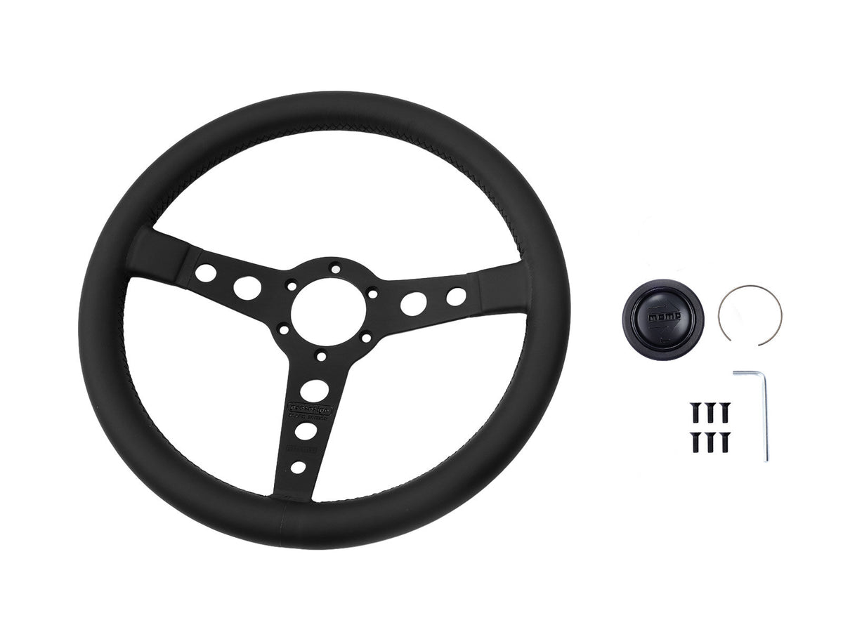 Porsche 911 912 912E 914 924 928 944 964 968 993 1963-97 Non-Airbag Prototipo Black Edition 350mm Steering Wheel MOMO