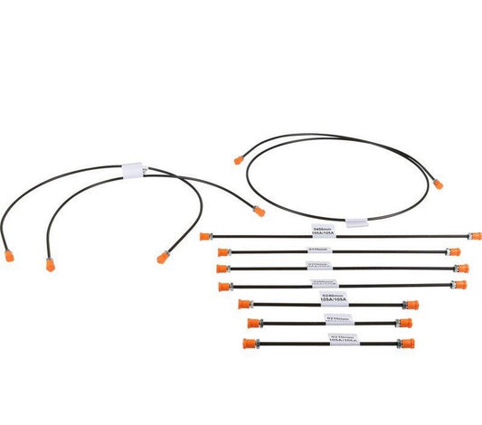 Porsche 911 1969-76 10-Piece Straight Brake Line Set JP Dansk