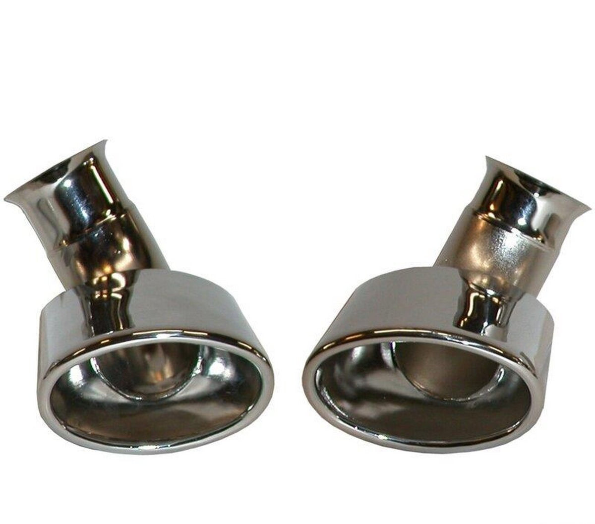 Porsche 996 1997-2001 3.4 Carrera Stainless Steel Tailpipes Pair 99611125161 JP Dansk