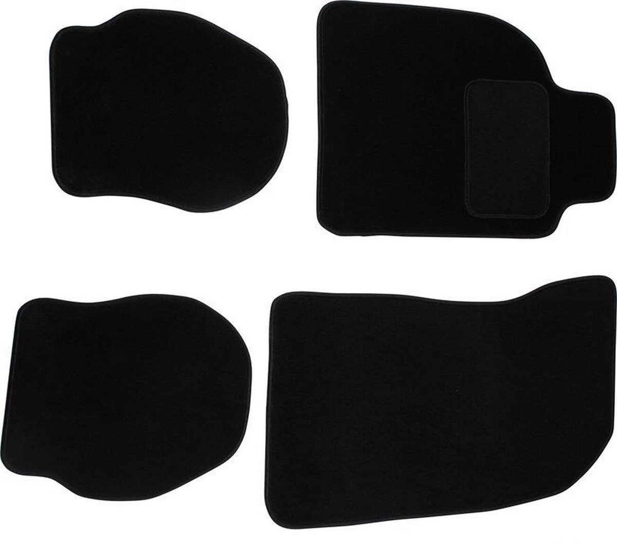 Porsche 964 993 1988-97 LHD Black Floor Mat Set 4 Piece 000043152125FV JP Dansk