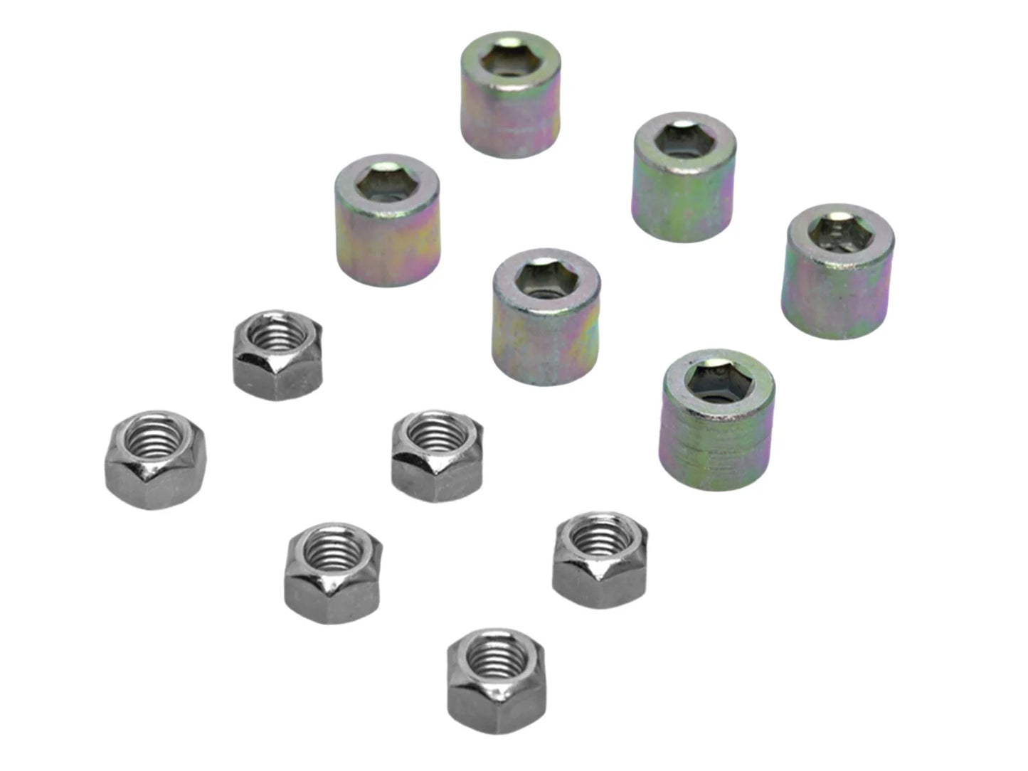 Porsche 911 F/G SC 930 964 993 99908500103 SET 12x Heat exchanger nuts