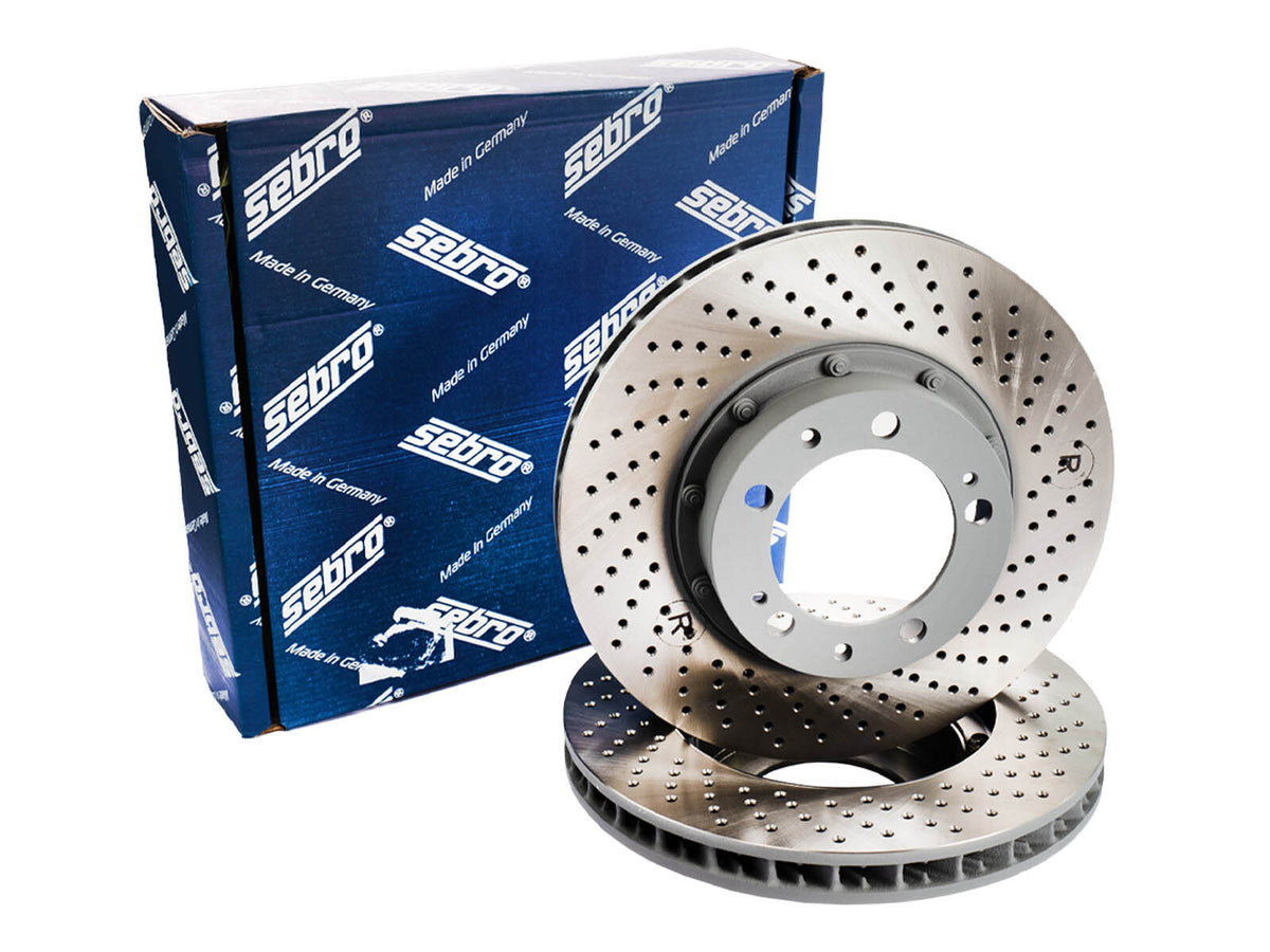 Porsche 993 1995-97 Turbo Front Brake Disc Pad and Wear Sensor Kit 99335104510 partworks Markenset