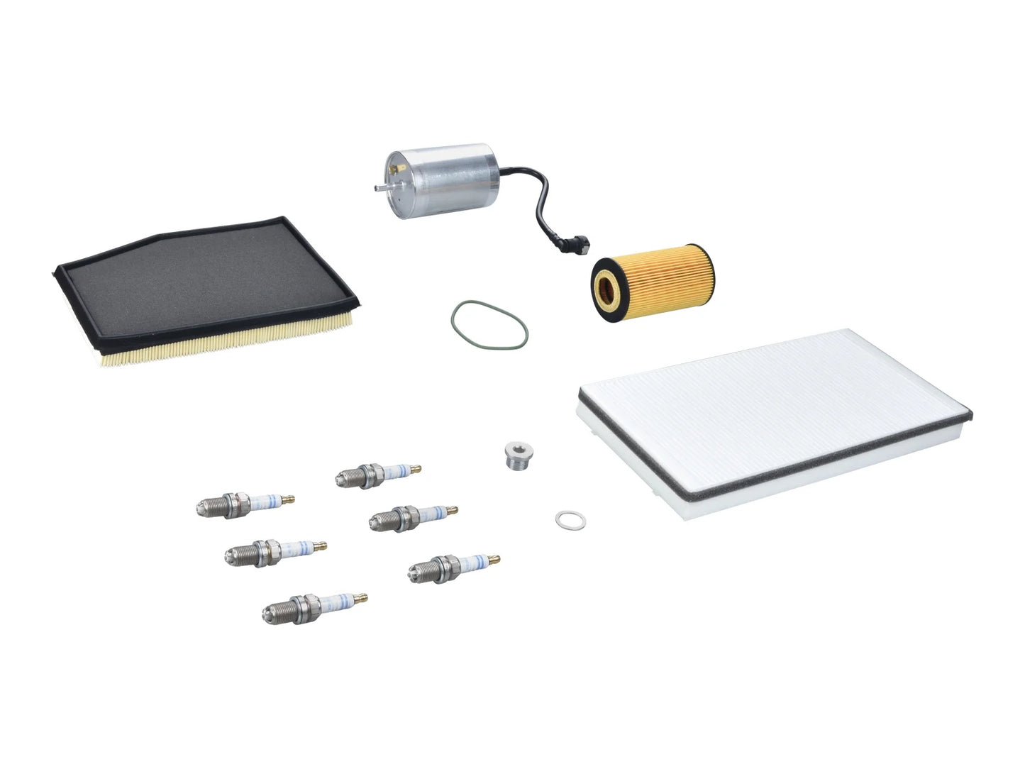 Porsche Boxster 986 2.7 3.2 up to -'01 Engine service kit including Filter Spark Plugs