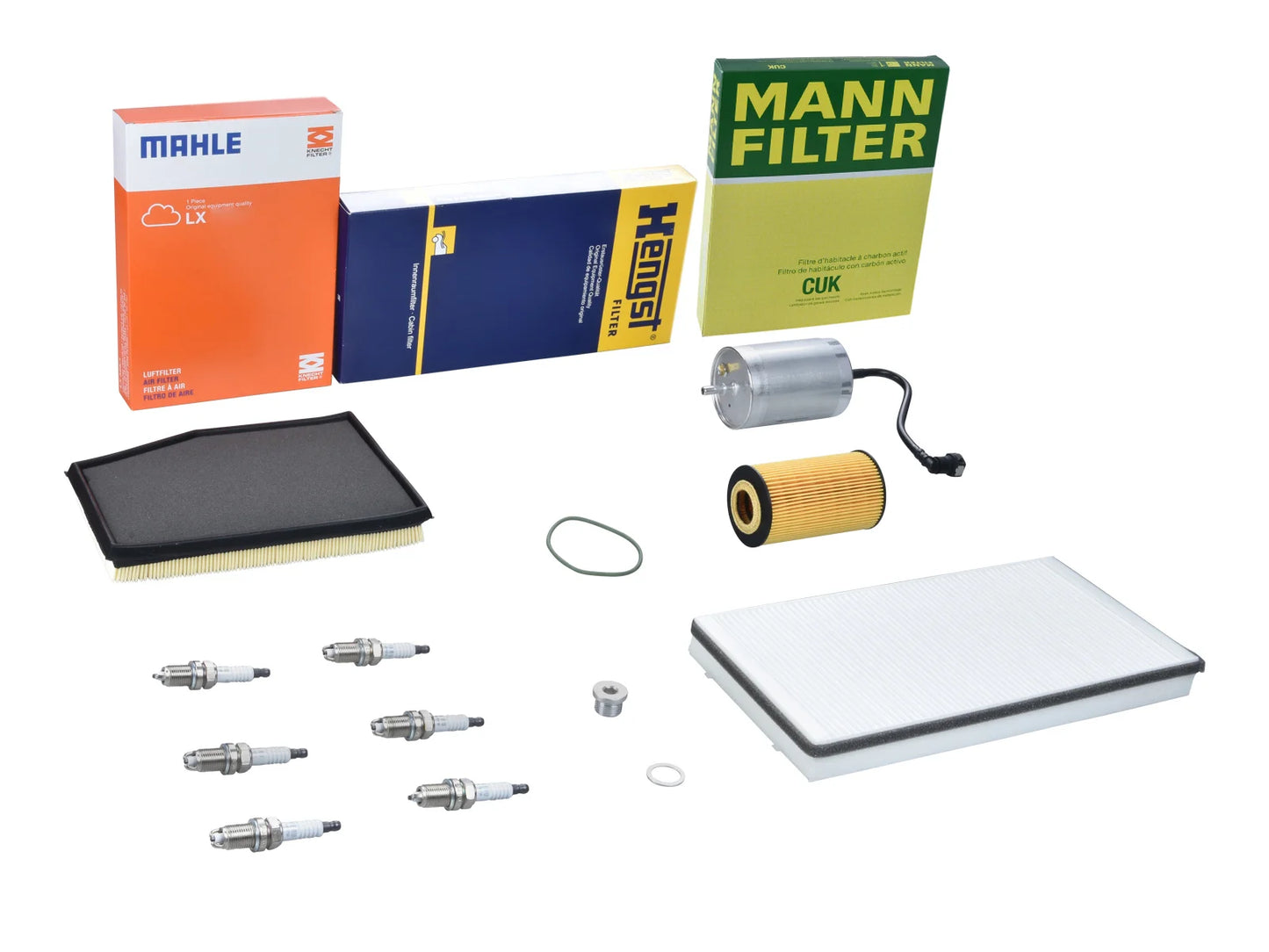 Porsche Boxster 986 2.5 up to -'99 Service kit Oil change kit inc Filters Spark Plugs
