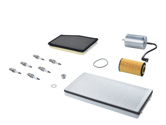 Porsche Boxster 986 2.5 up to -'99 Oil change kit inc Filters Spark Plugs