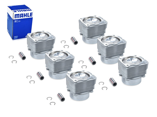 Porsche 993 1994-97 6x Pistons + Cylinders 99310391531 MAHLE