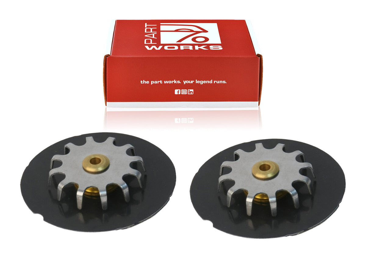 Porsche 928 964 993 1986-97 Front Brake Caliper Damping Plate Pair 44mm 96535109600 partworks