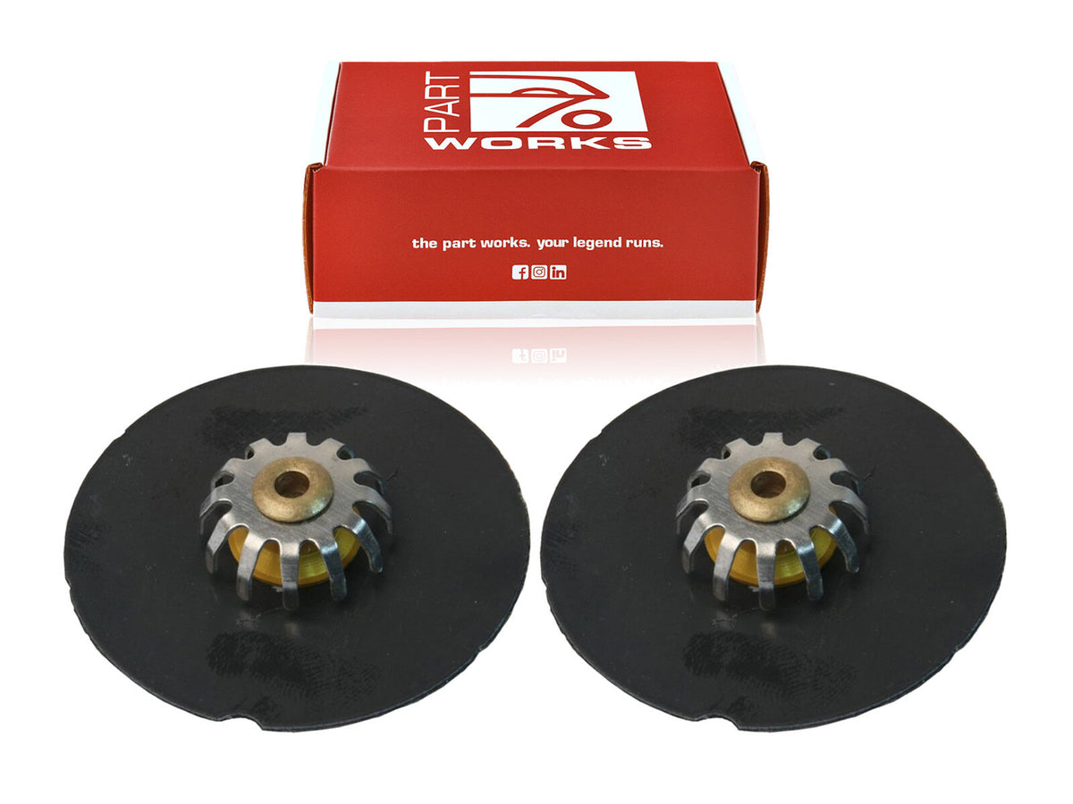 Porsche 964 993 1988-97 Rear Brake Caliper Damping Plate Pair 34mm 96535209601 partworks