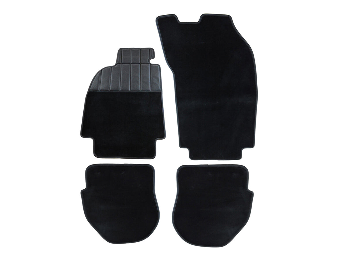 Porsche 964 993 1988-97 LHD Black Velour Floor Mat Set with Heel Protector 96455101200 partworks