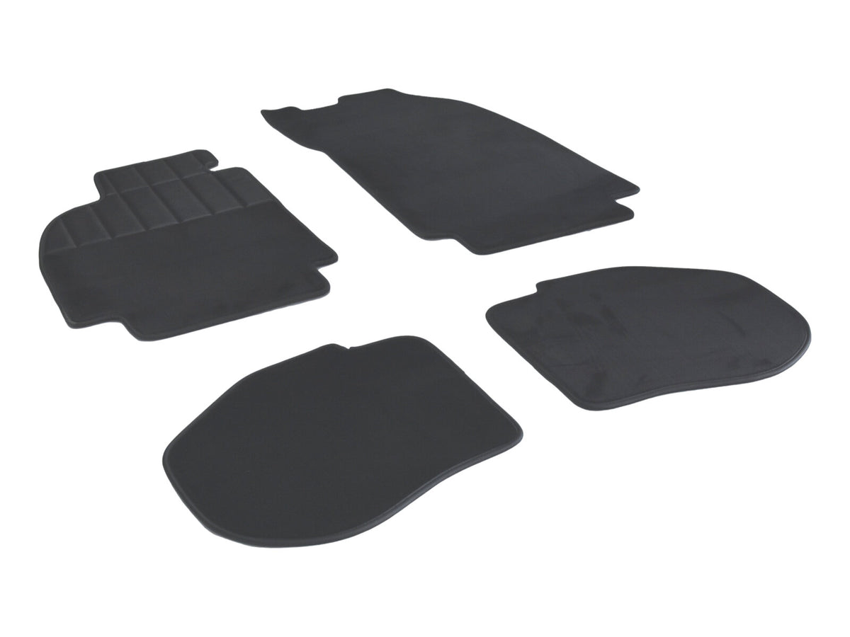 Porsche 964 993 1988-97 LHD Black Velour Floor Mat Set with Heel Protector 96455101200 partworks